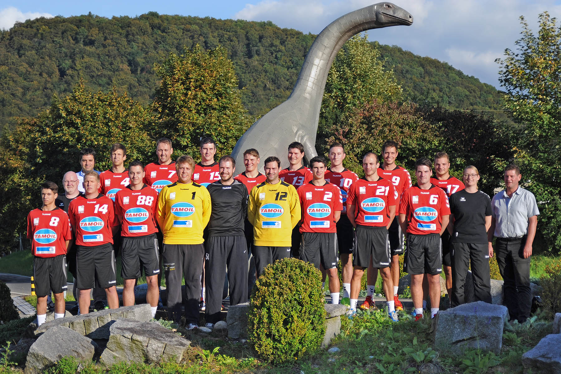 Das 1.-Liga-Herrenteam 2014/2015 des TSV Frick Handball